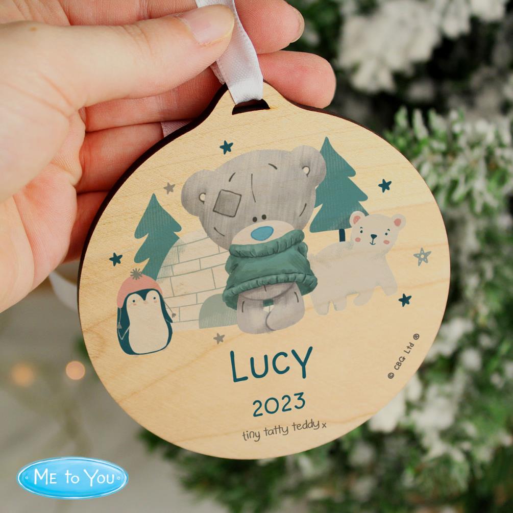 Personalised Winter Explorer Me to You Wooden Decoration Extra Image 3